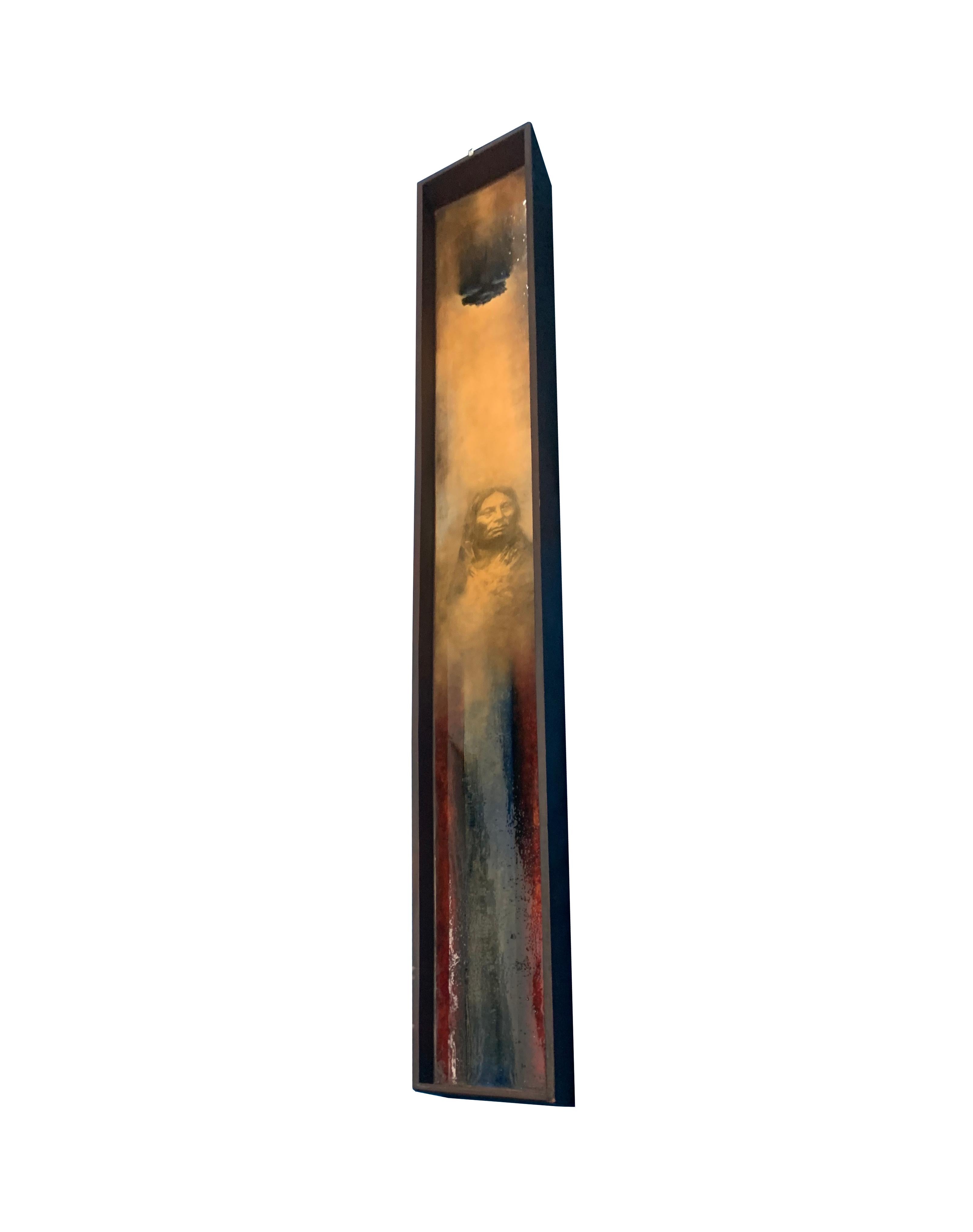 2 Evelyn Valdirio Double Sided Hanging Art Panels For Sale 7