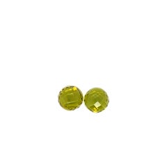 2 Faceted Amber Cts 8.32