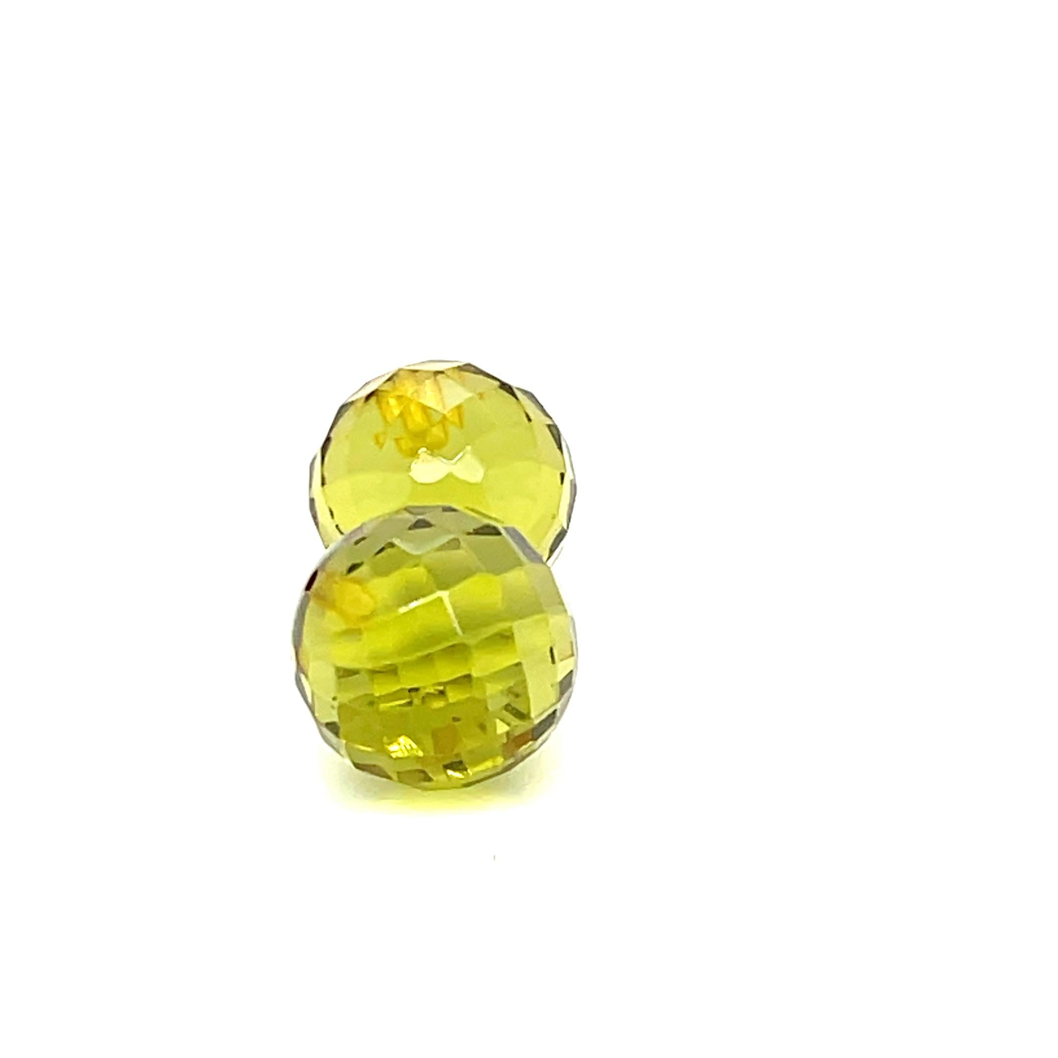 2 Facettierte Bernstein-Cts 8,32 (Zeitgenössisch) im Angebot