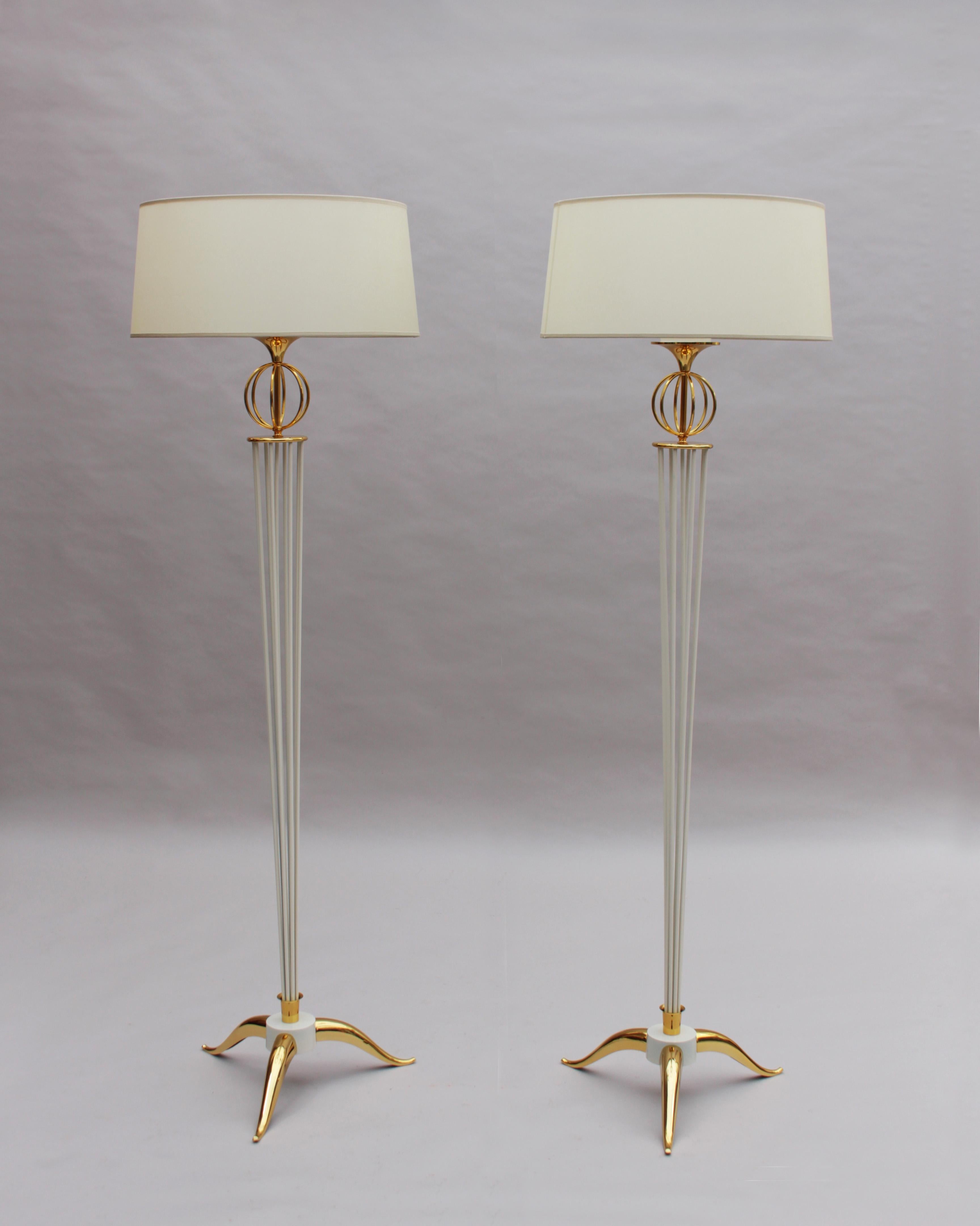 2 Lampada da terra francese degli anni '50 di Arlus in vendita 3