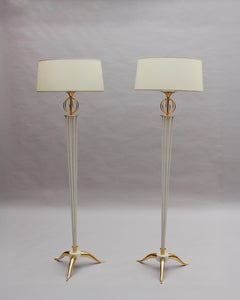 2 Lampada da terra francese degli anni '50 di Arlus