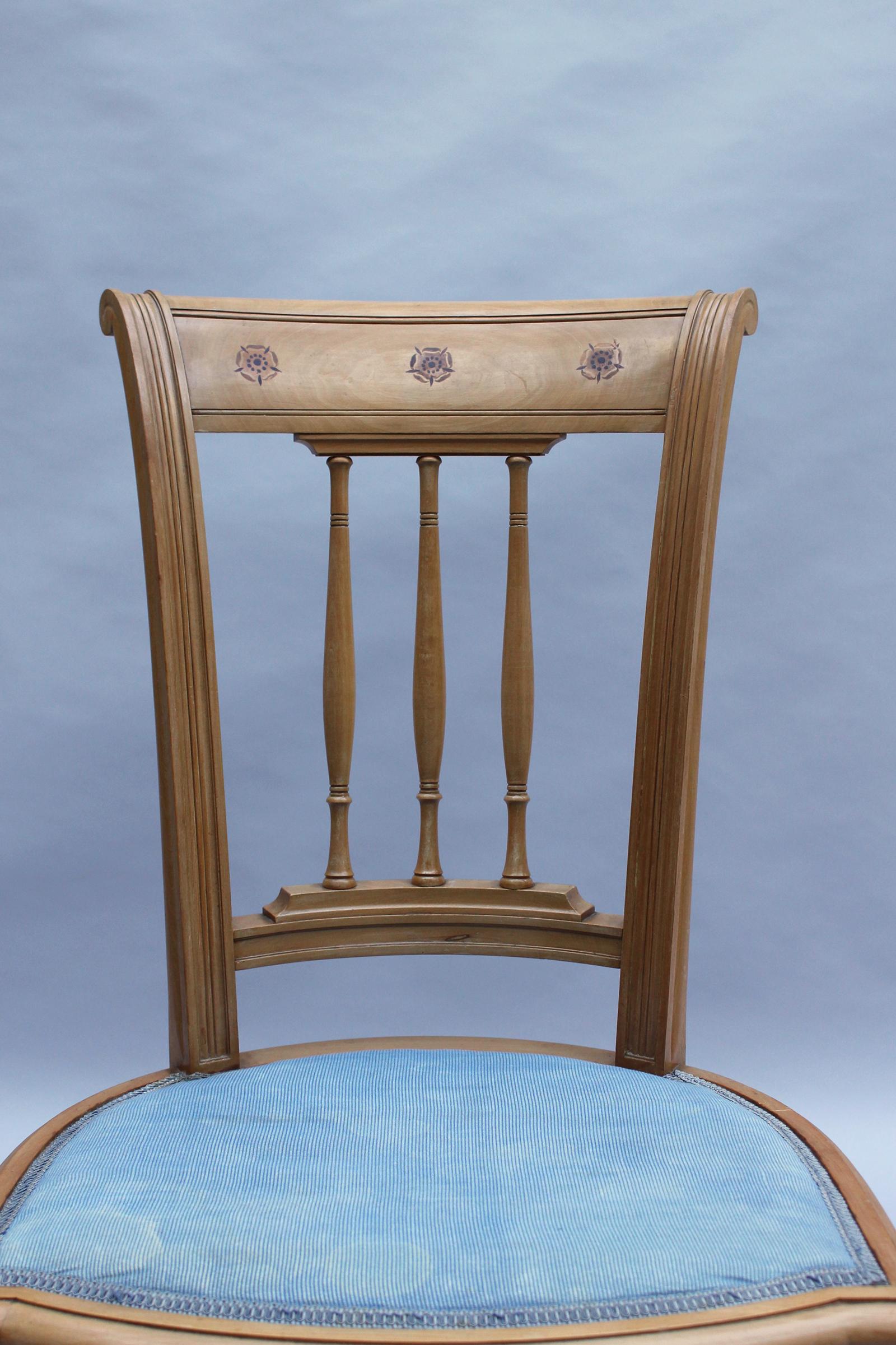 2 Chaises Art Déco françaises par R. Damon & Bertaux en vente 5