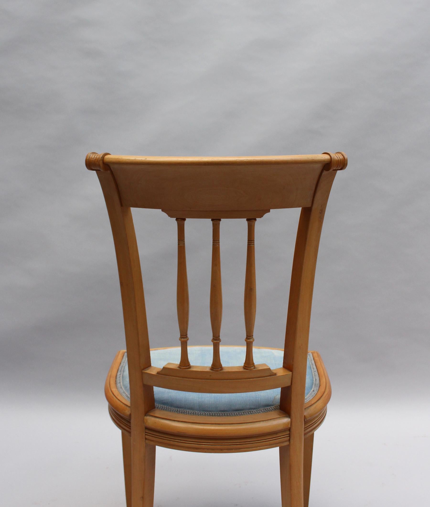2 feine französische Art-Déco-Stühle von R. Damon & Bertaux im Angebot 2