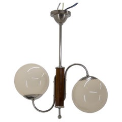 2-Flamming Chandelier by Jindrich Halabala, 1930s