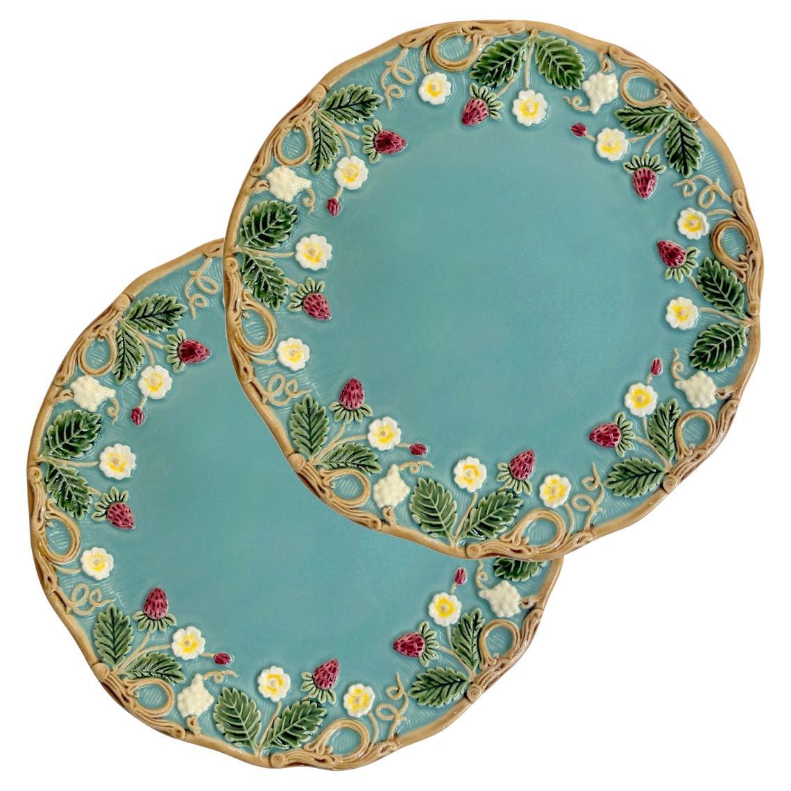 2 Flowery "George Sand" Dessert Plates For Sale
