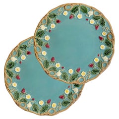 2 Flowery "George Sand" Dessert Plates