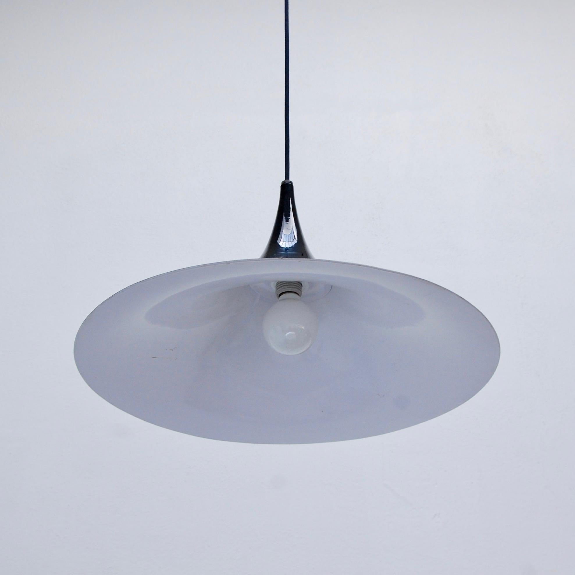 (2) Black Fog & Morup style pendants from Denmark. Original finish. Wired with a single E26 medium based socket for the US. Light bulb included. Overall drop adjustable upon request. Priced individually.
Measurements:
OAD 60”
Fixture height