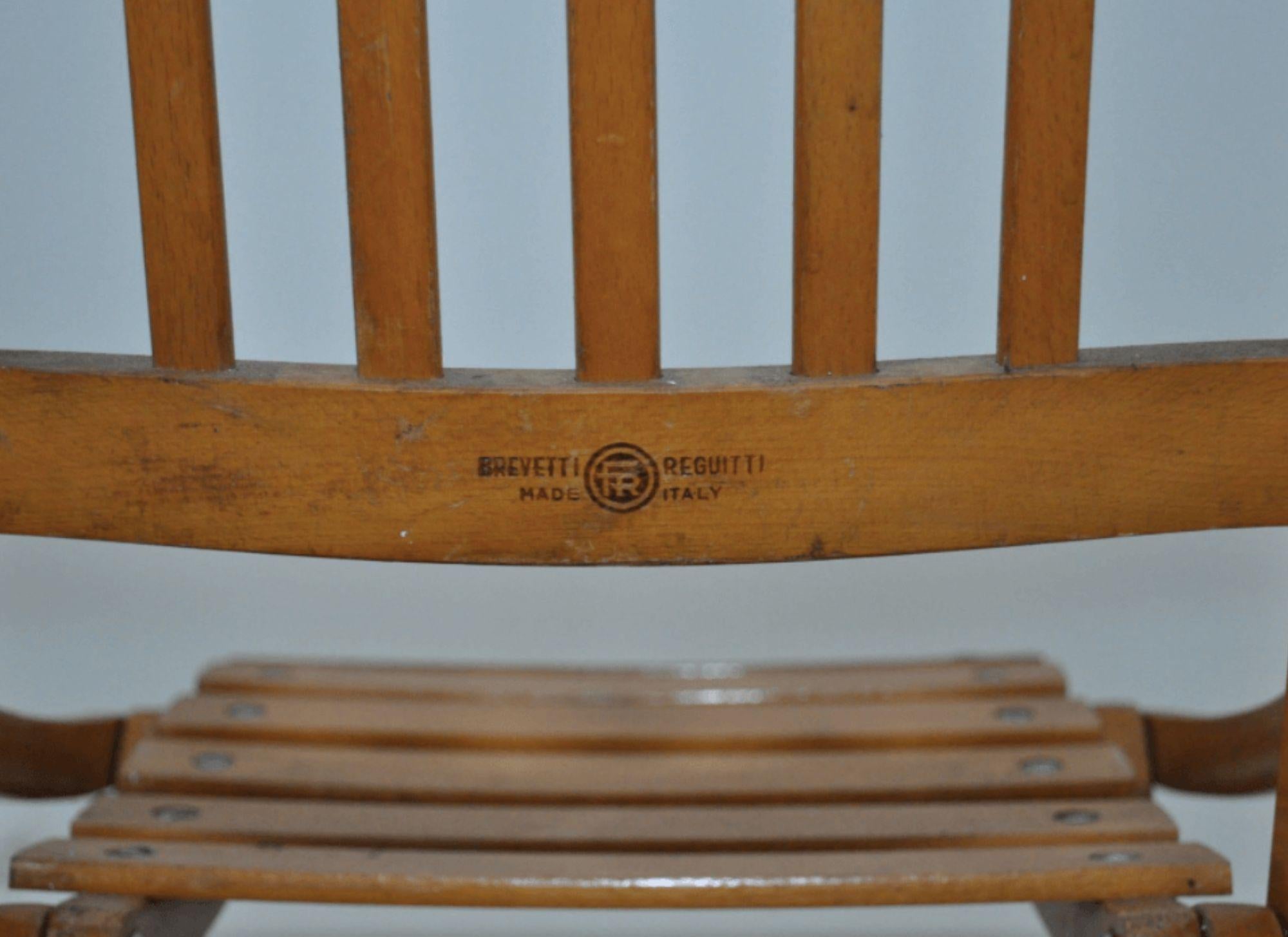 2 klappbare Kinderstühle von Fratelli Reguitti, 1960er Jahre (Italian) im Angebot