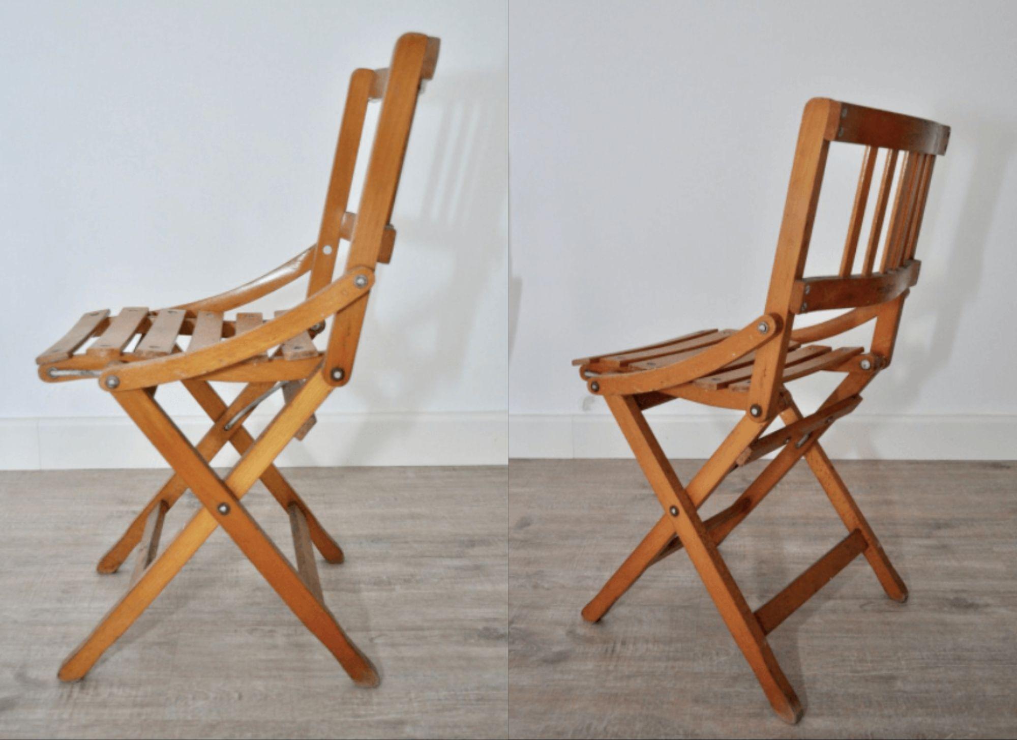 2 klappbare Kinderstühle von Fratelli Reguitti, 1960er Jahre im Zustand „Gut“ im Angebot in Manzano, IT