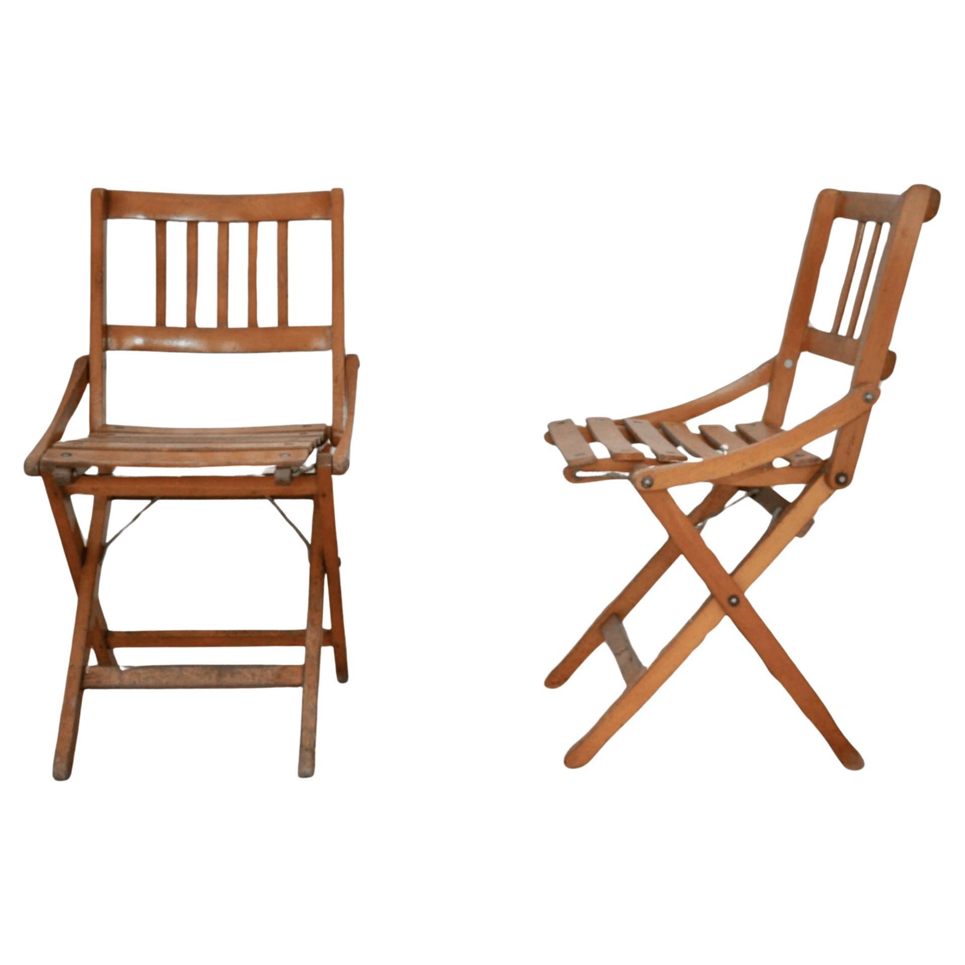 2 Folding Children's Chairs by Fratelli Reguitti, 1960s