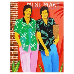 Porträtgemälde „2 For 1 Down At The Mini Mart“ von Alan Fears, Pop Art