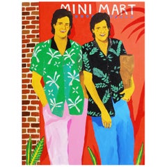 '2 For 1 Down At The Mini Mart' Portrait Painting by Alan Fears Pop Art