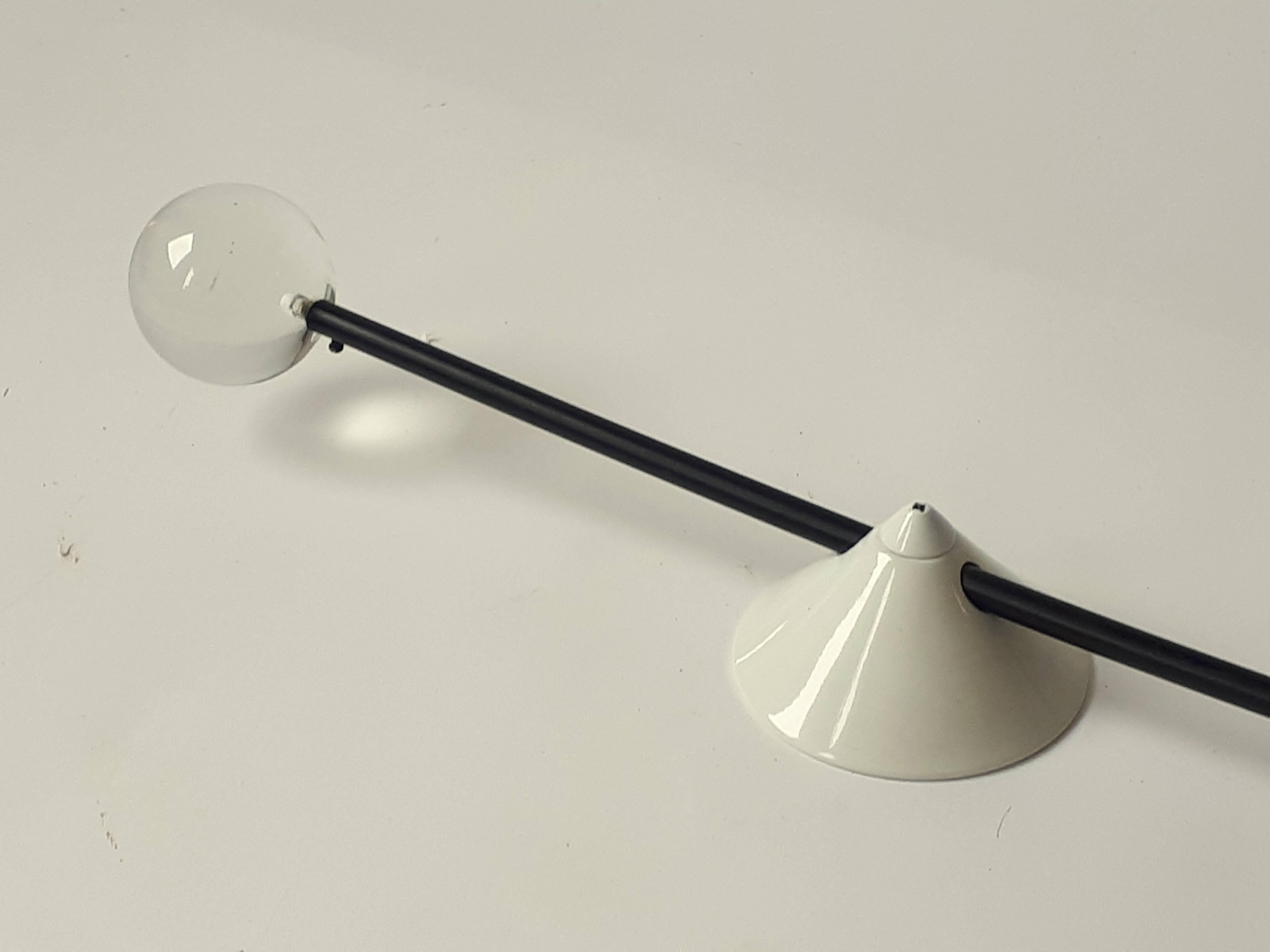 2 Foscarini  'Ricerca'  Halogen Flush Mount in White  or Blue, 1980s, Italia 1