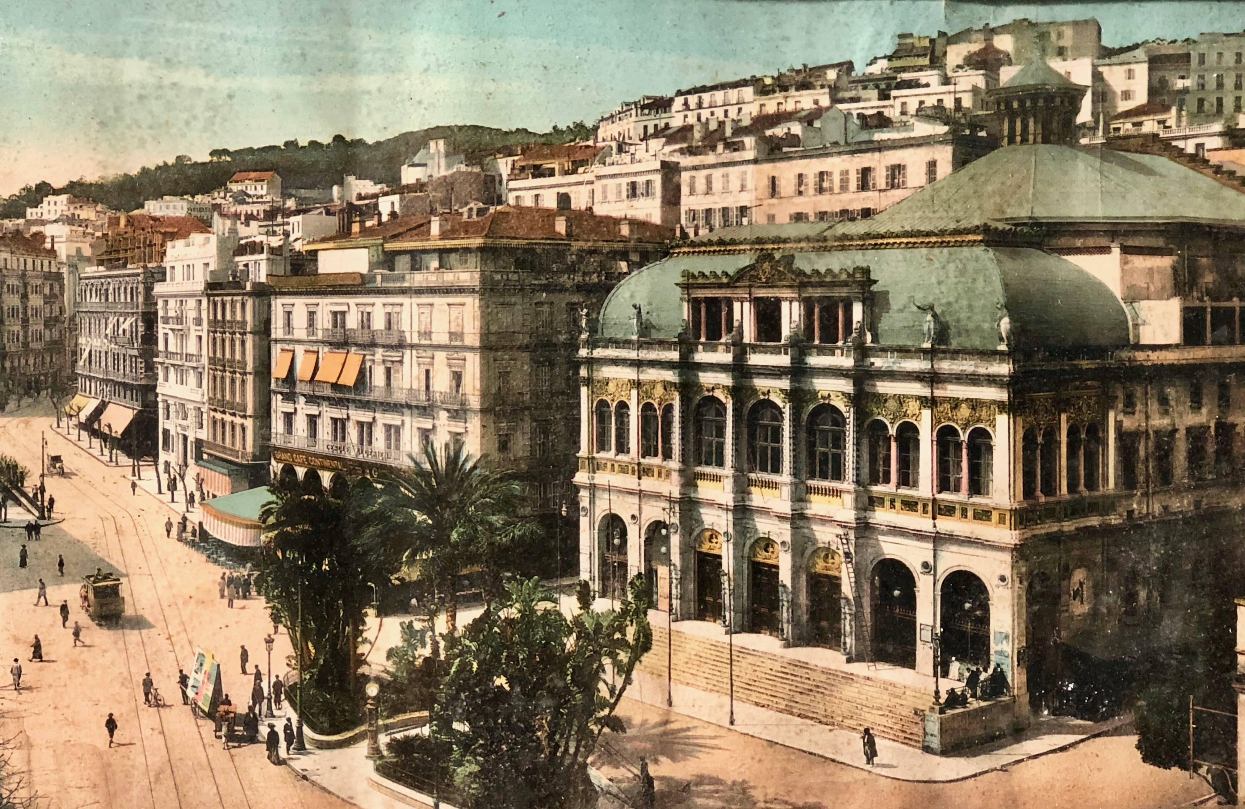 Two French Colorized Photos of Former Colony of Algeria and City of Algiers For Sale 1