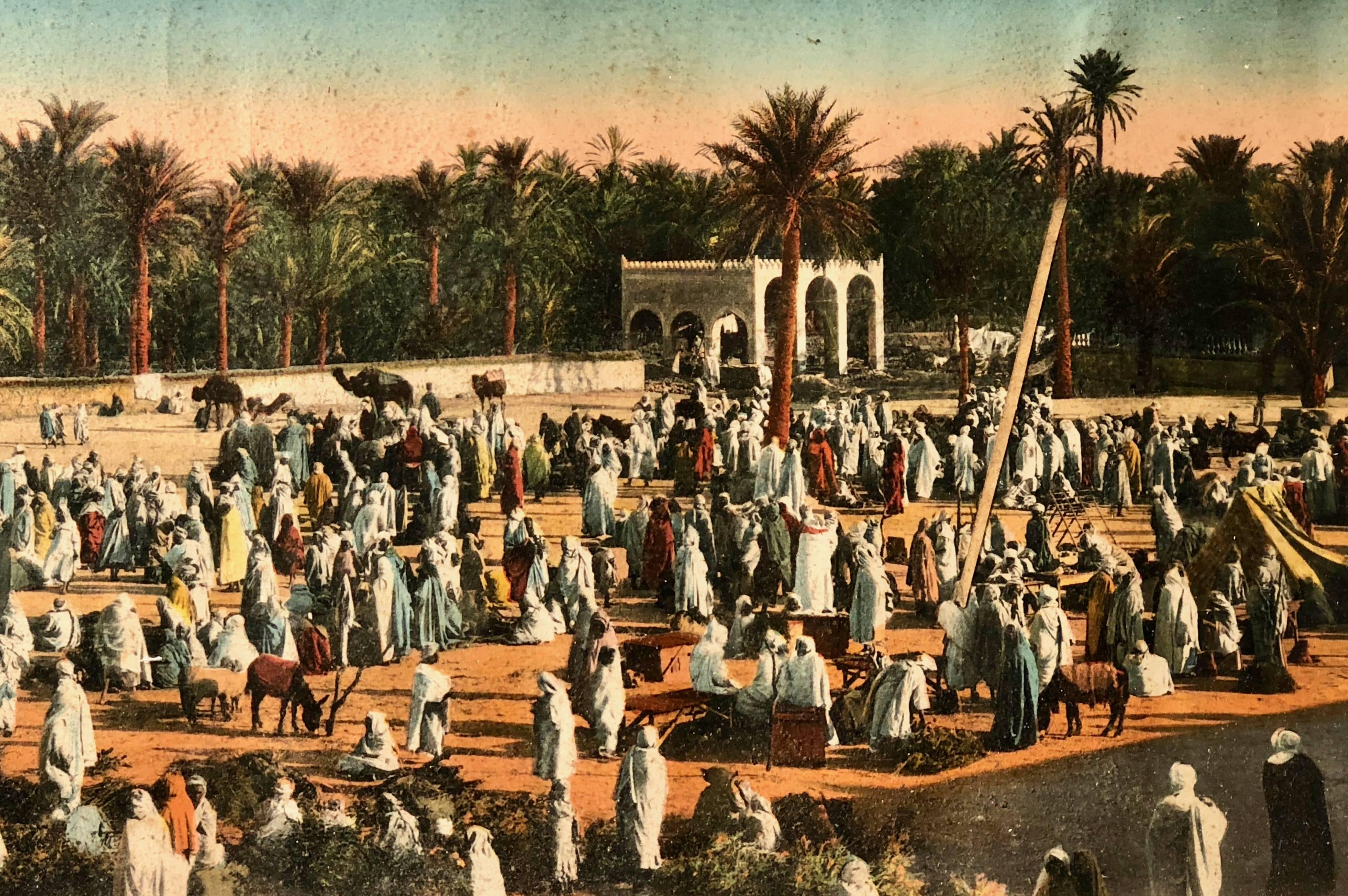 Two French Colorized Photos of Former Colony of Algeria and City of Algiers For Sale 2