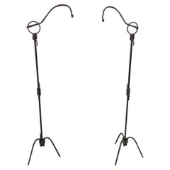 2 French Mid-Century Modern floor lamps.