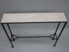 2 französische neoklassizistische Konsolen aus der Mitte des Jahrhunderts im Stil von Marc Duplantier