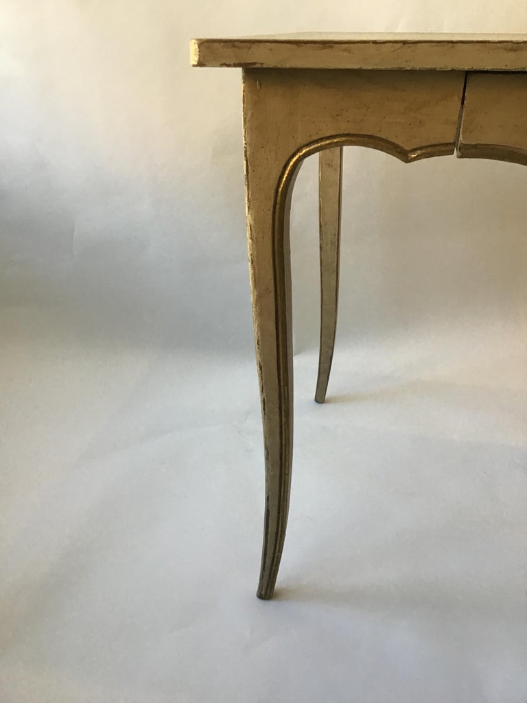 2 French Style Painted End Tables For Sale at 1stdibs
