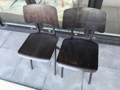 Vintage 2 Galvanitas Industrial Plywood Chairs S16 for Paul