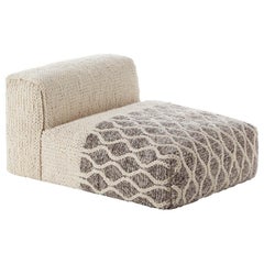2 GAN Mangas Space Module Plait in Wool & Mangas Space Square Pouf Plait in Wool