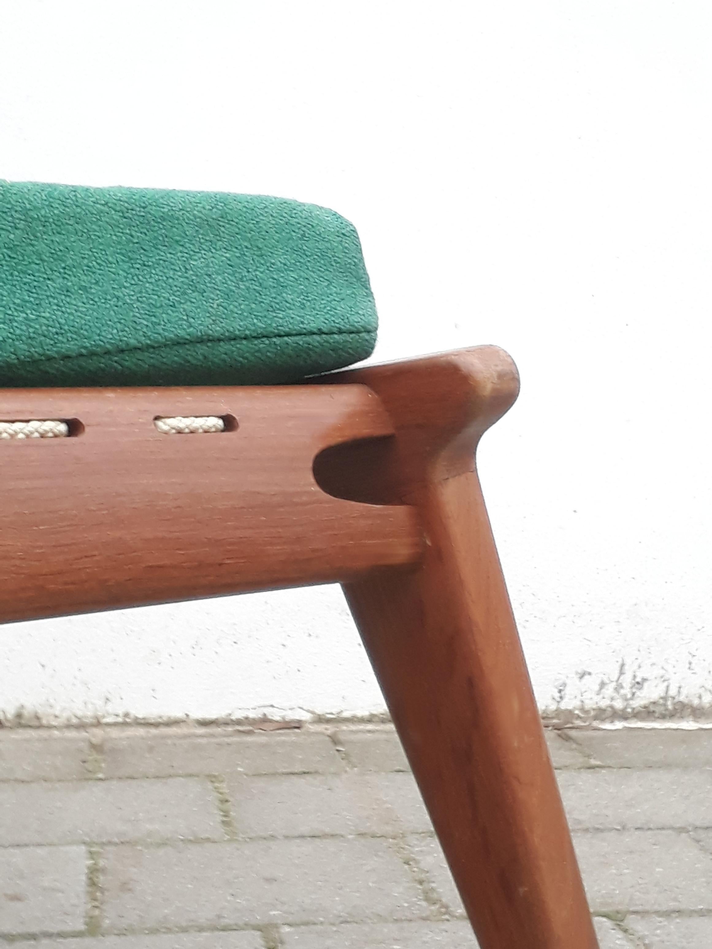2 German Hunting Chairs Organic Teak Wood Attributed to Otto Frei, 1950s In Good Condition For Sale In Brussels, Ixelles
