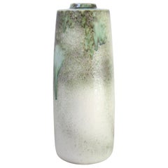 KH Würtz Giant Snub Nose Bottle Floor Vase in Green Glaze