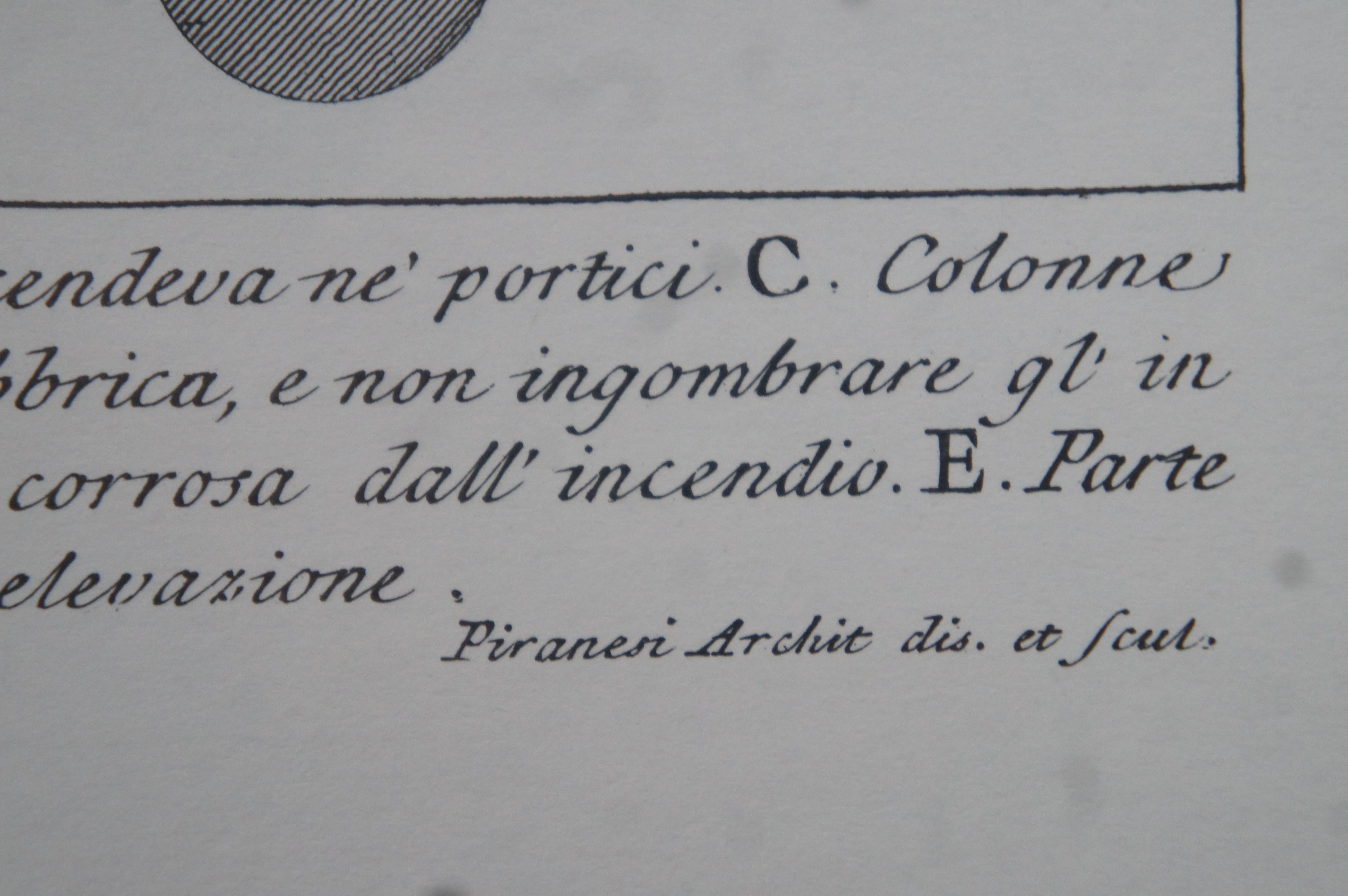 2 Giovanni Battista Piranesi Reproduction Roman Architecture Prints 5