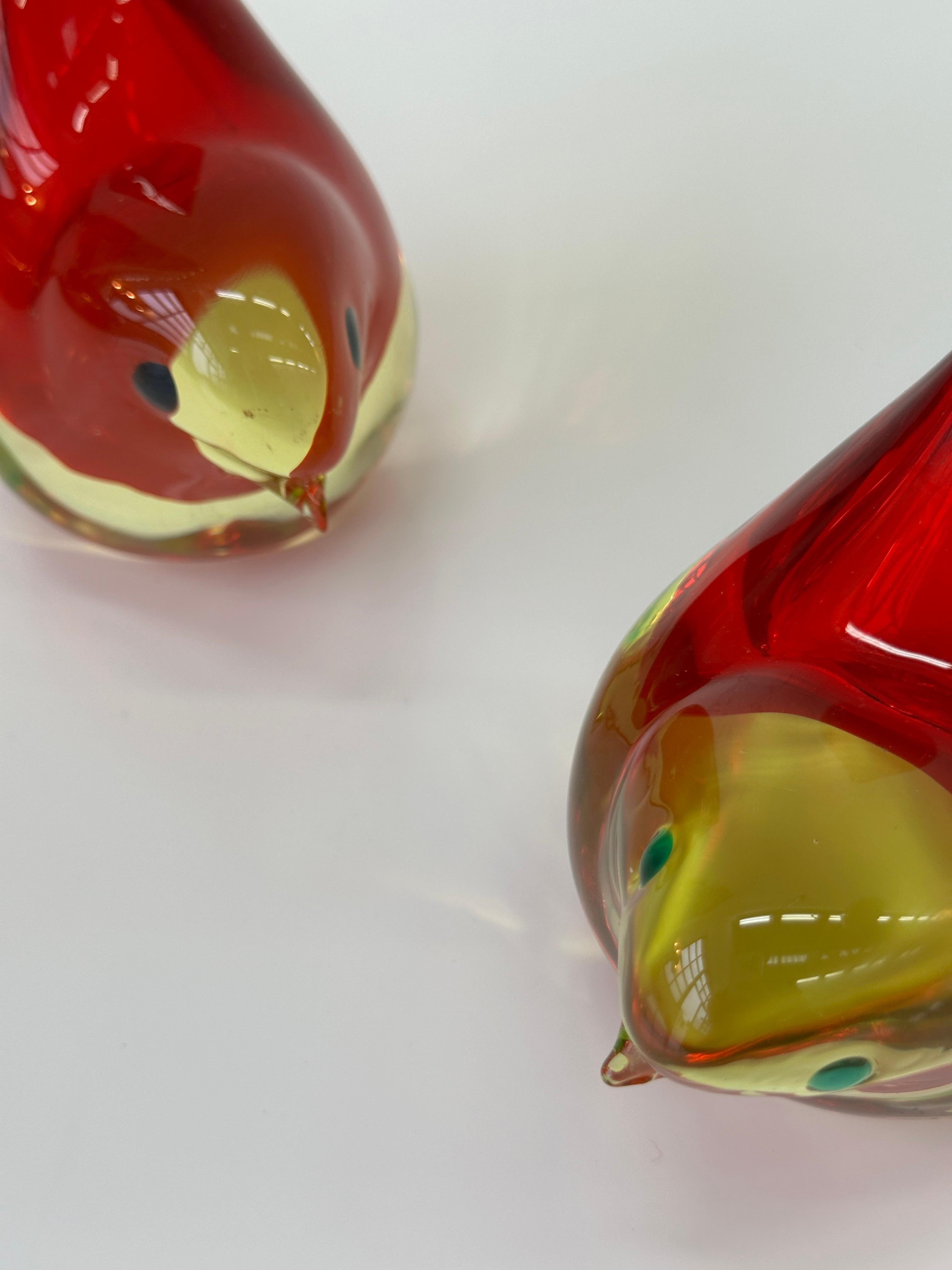 2 glass art Murano Gino Cenedese 1970 For Sale 3