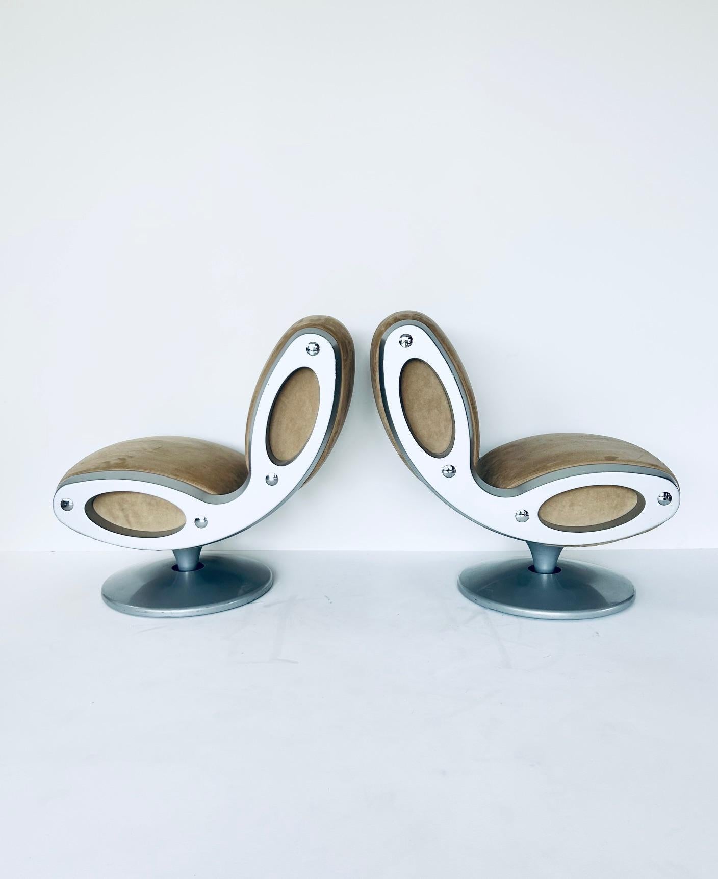 Late 20th Century 2 Gluon Swivel Chair by Marc Newson for Moroso, 1993