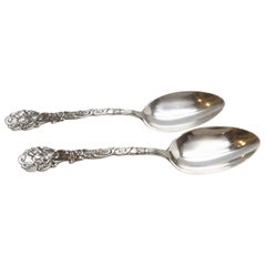 2 Gorham 1894 Versailles Sterling Silver Table Serving Spoon