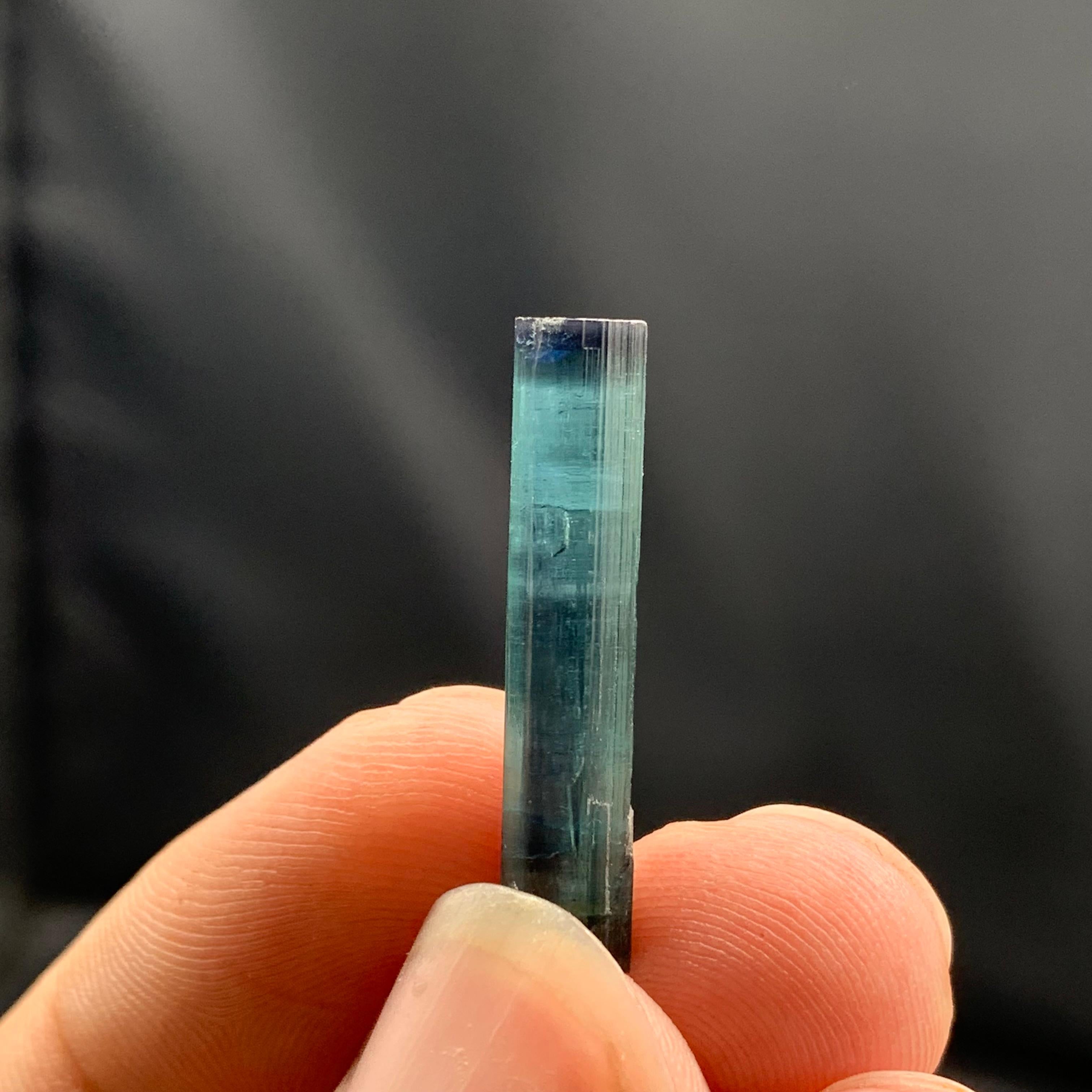 Other 2 Grams Terminated Single Indicolite Tourmaline Crystals From Afghanistan For Sale