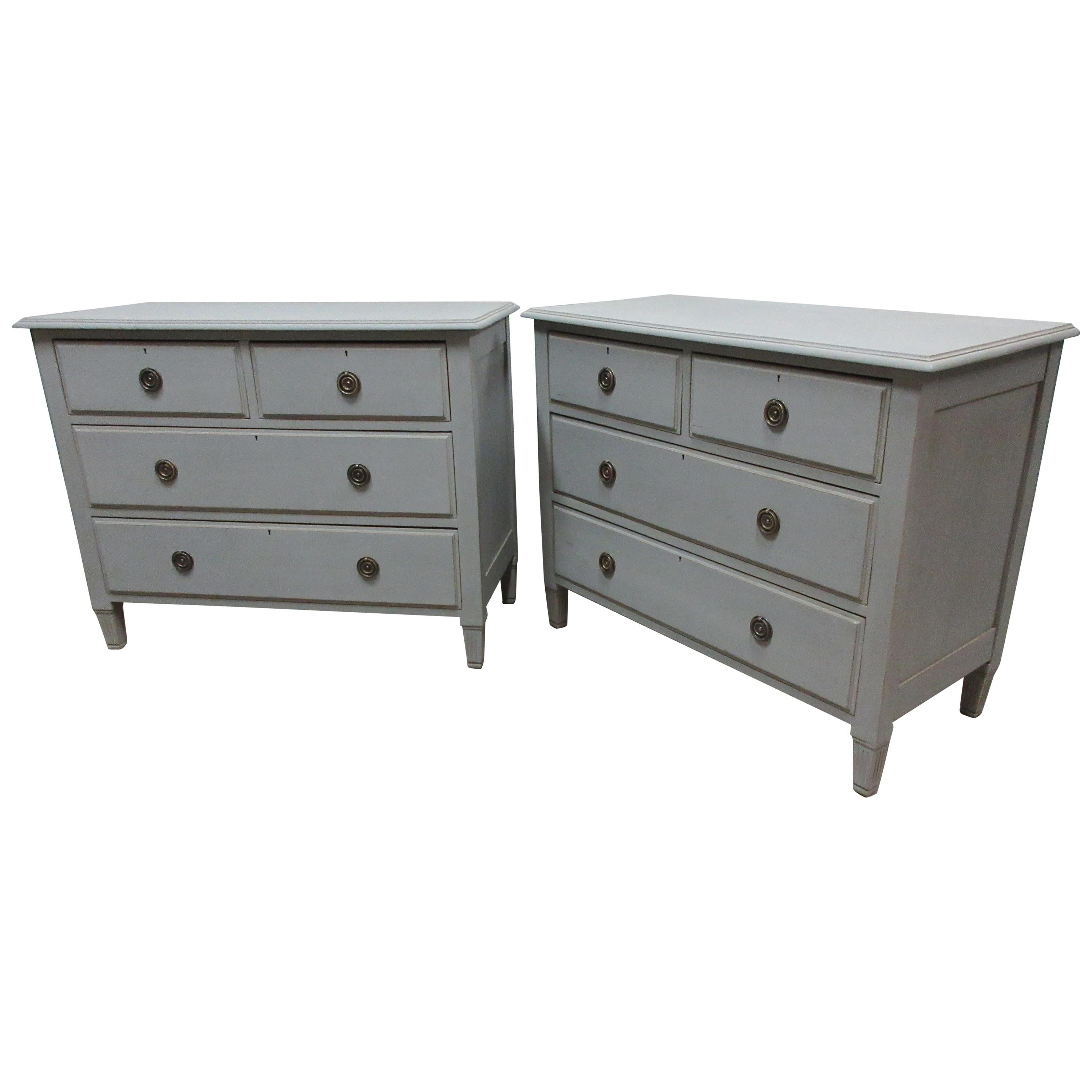 2 Gustavian Chest of Drawers