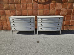 2 Gustavian Style 3 Drawer Chest Of Drawers