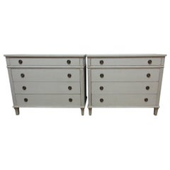 2 Gustavian Style Chest of Drawers
