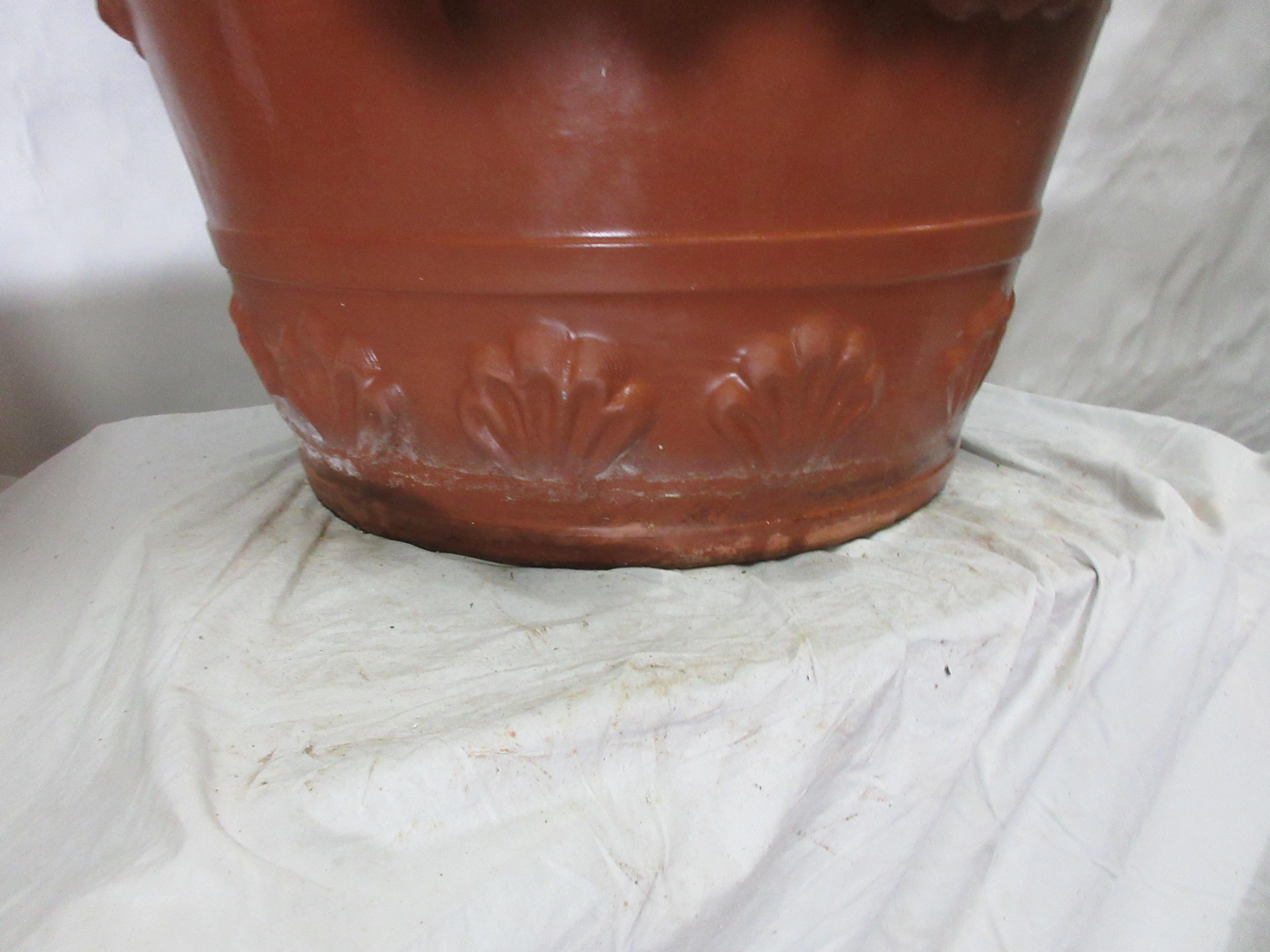 2 Gustavian Style Italian Terracotta Planters For Sale 1