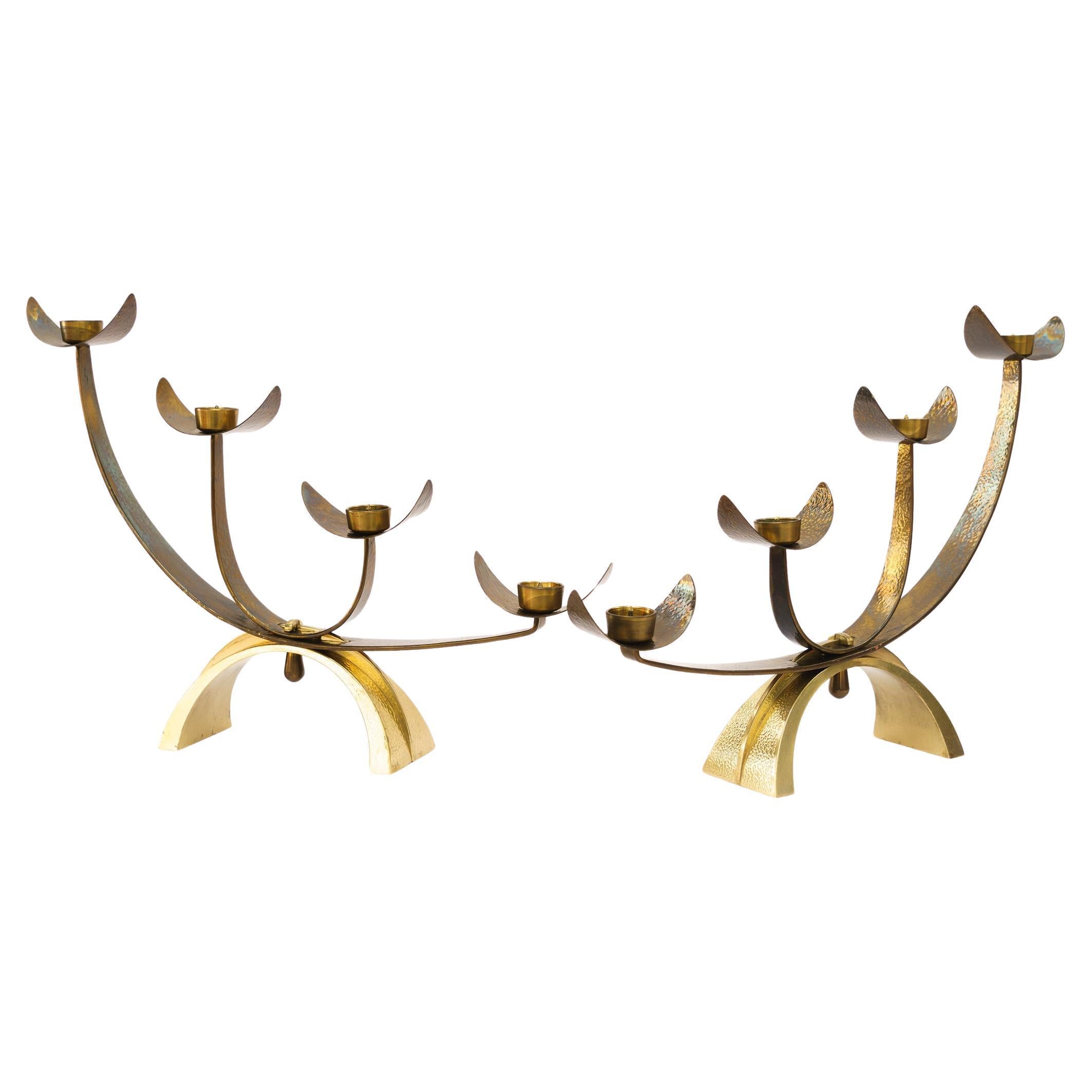 2 bougeoirs Hammer vienne vers 1950