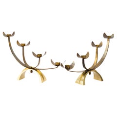 2 hammered candle holder vienna around 1950s