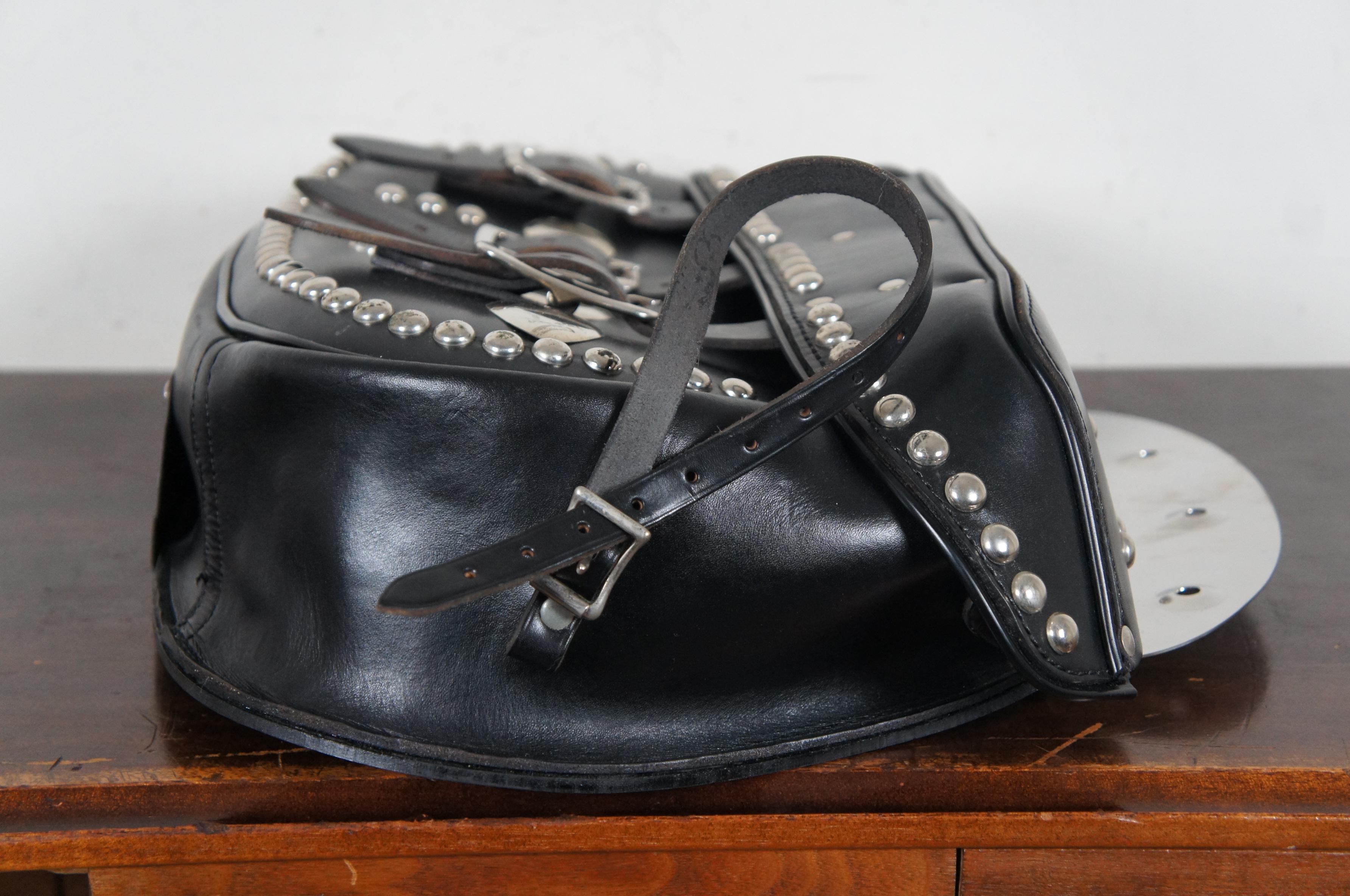 vintage harley davidson leather saddlebags