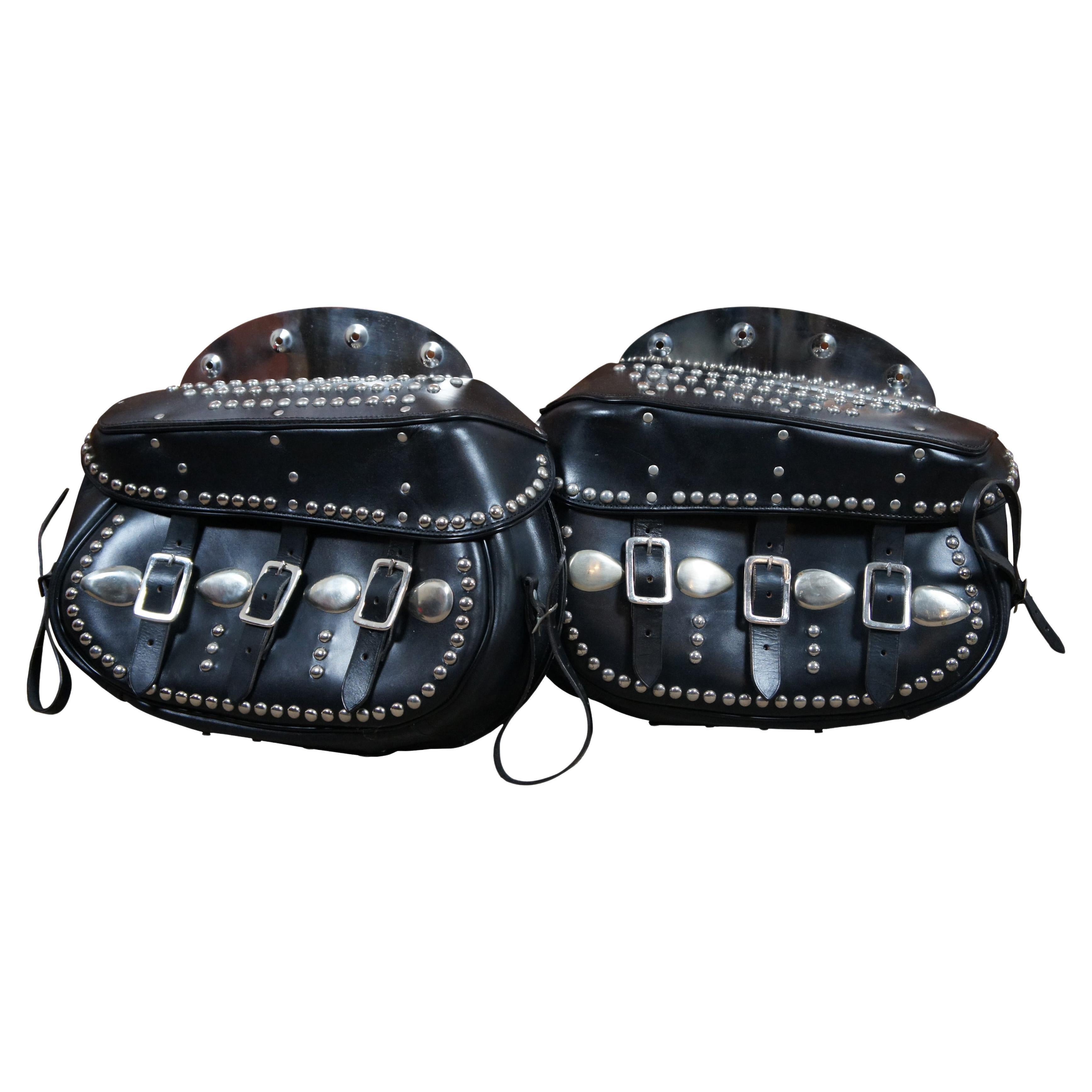 Harley-Davidson, Bags, Harley Davidson Black Faux Leather Fur Studded  Purse Y2k