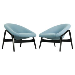 2 Hartmut Lohmeyer for Artifort lounge chairs Model 118 'Columbus',  1957