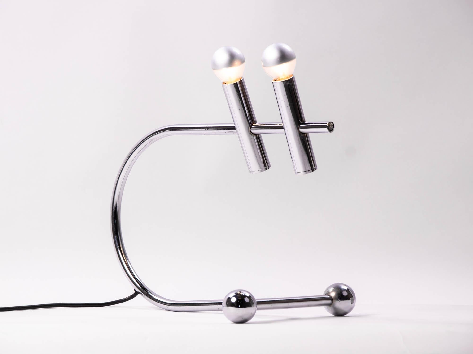 Mid-Century Modern Chrome Table Arc Lamp, 1970s 2