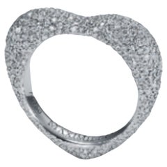 2 Heart shaped Pavé set diamond rings , pink & white+ Marquise Diamond Bracelet