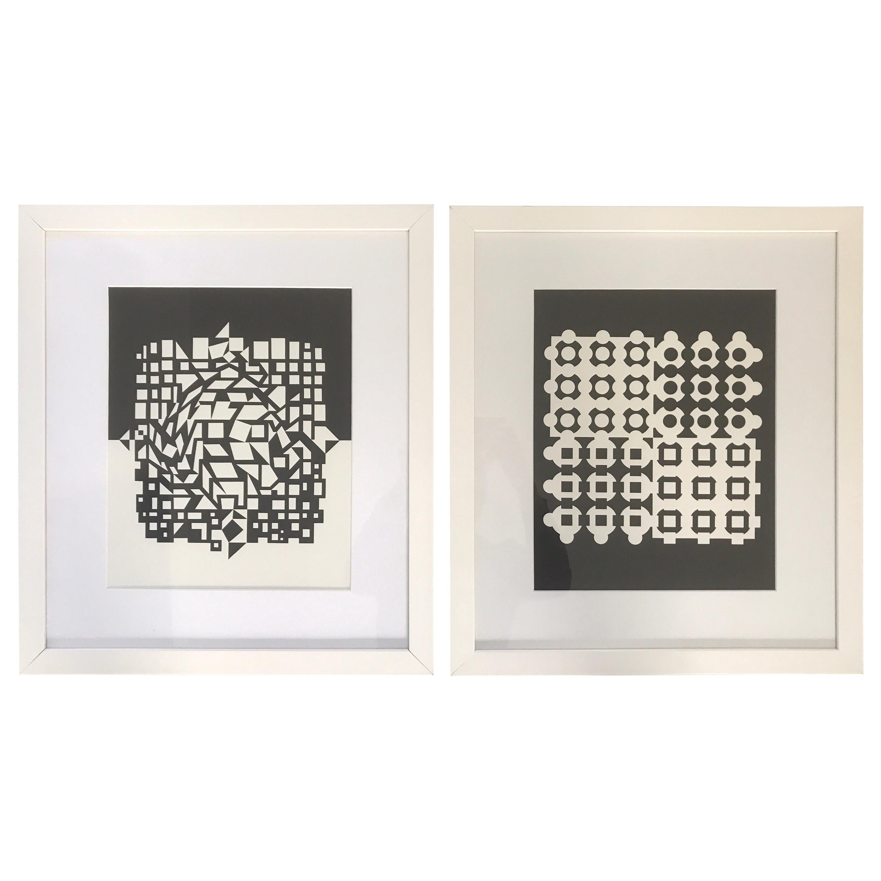 2 Heliogravures by Victor Vasarely, Éditions Du Griffon