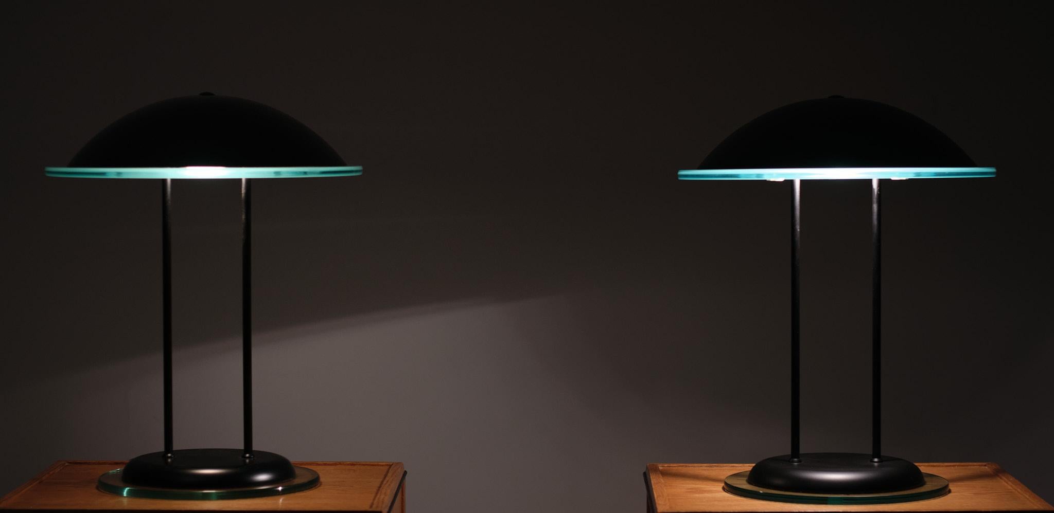 2 lampes de table Herda, hollandaises, années 1980 en vente 3