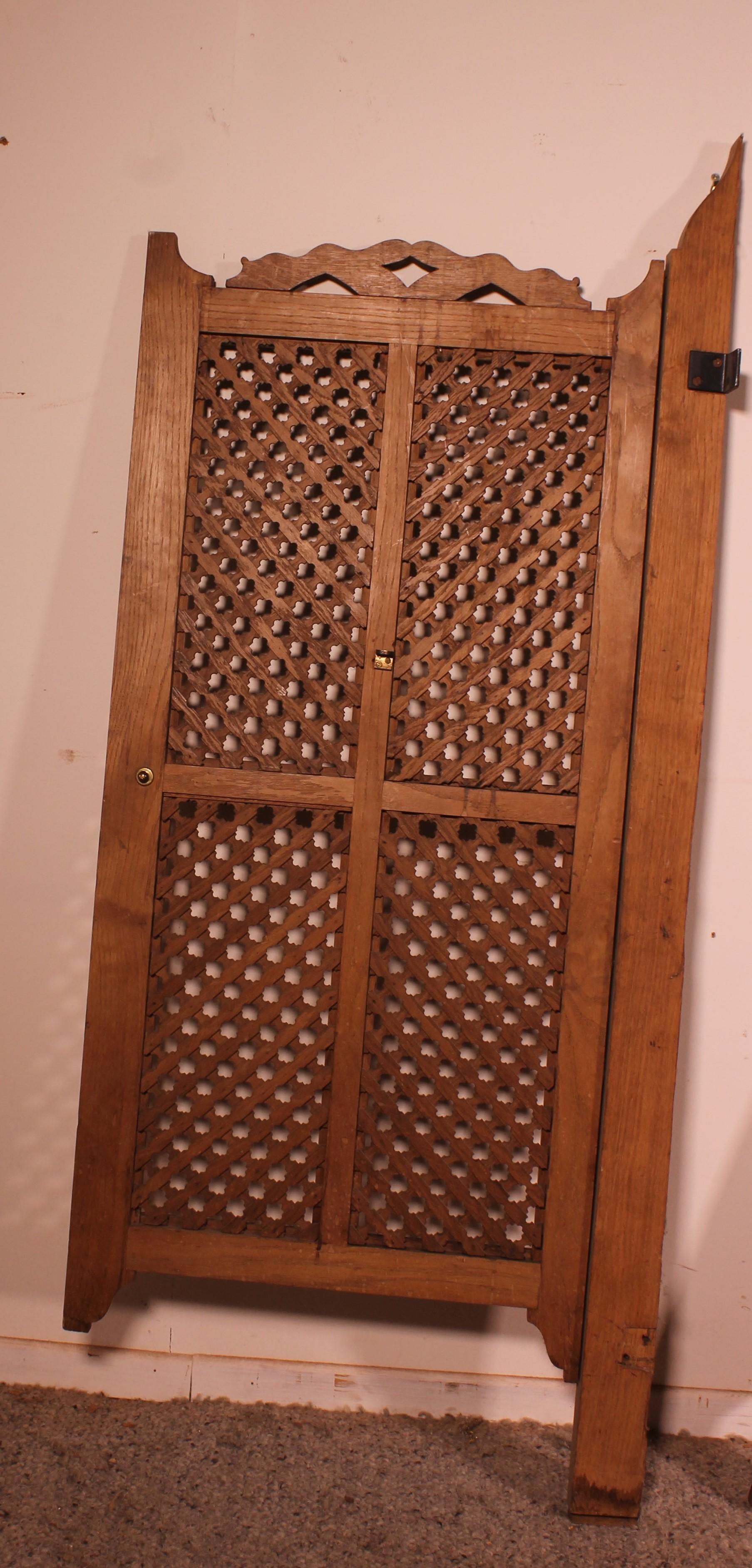 2 Hispano Moorish Hinged Doors, 19th Century For Sale 4