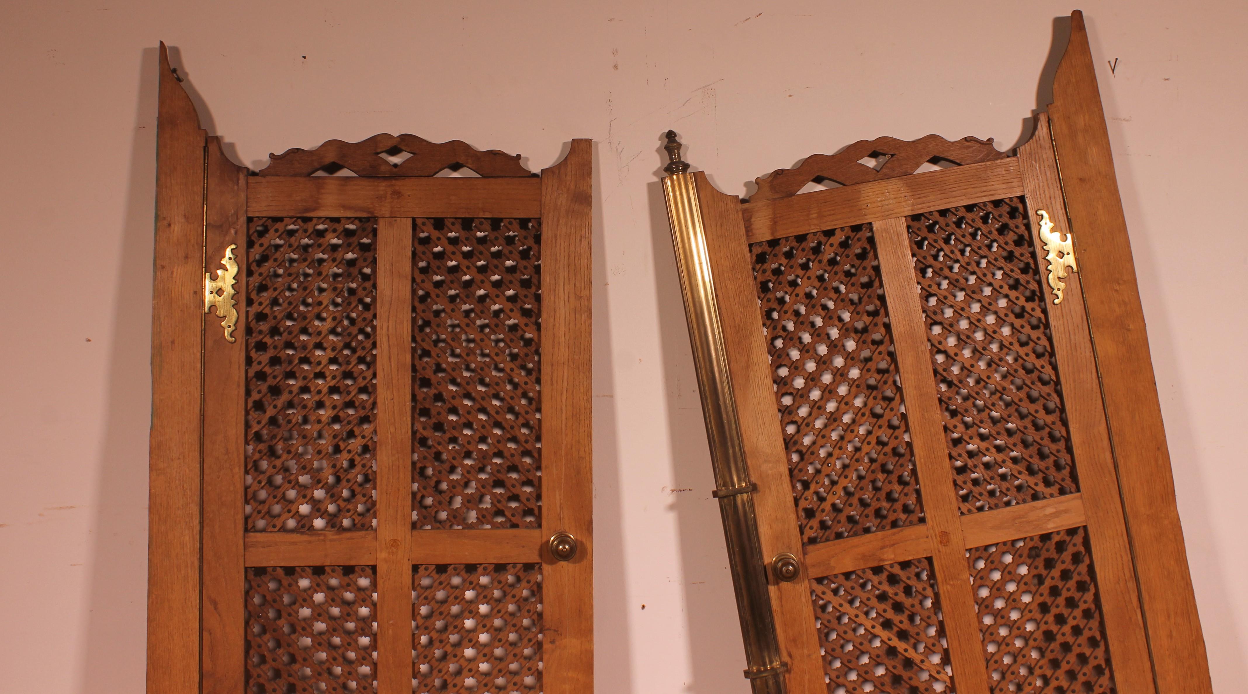 Spanish 2 Hispano Moorish Hinged Doors, 19th Century For Sale