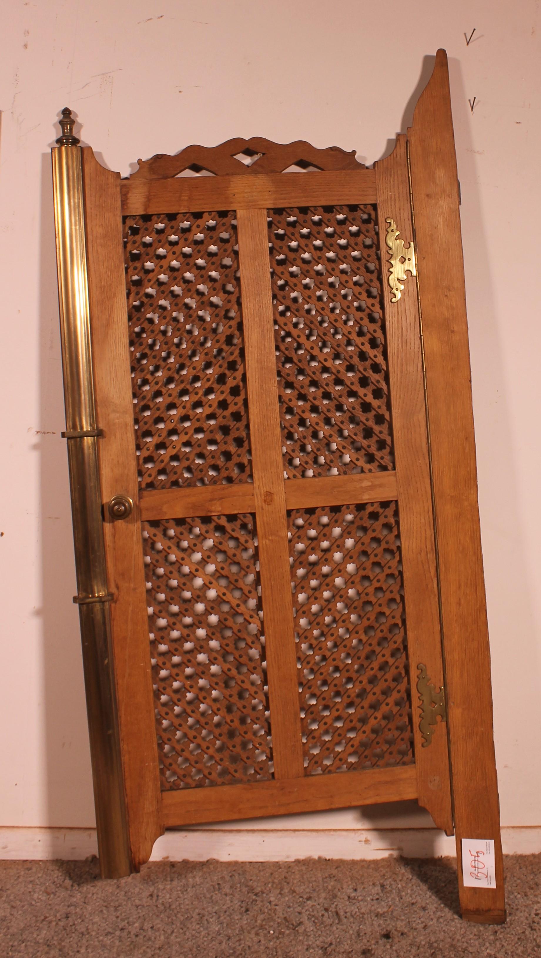 2 Hispano Moorish Hinged Doors, 19th Century In Good Condition For Sale In Brussels, Brussels
