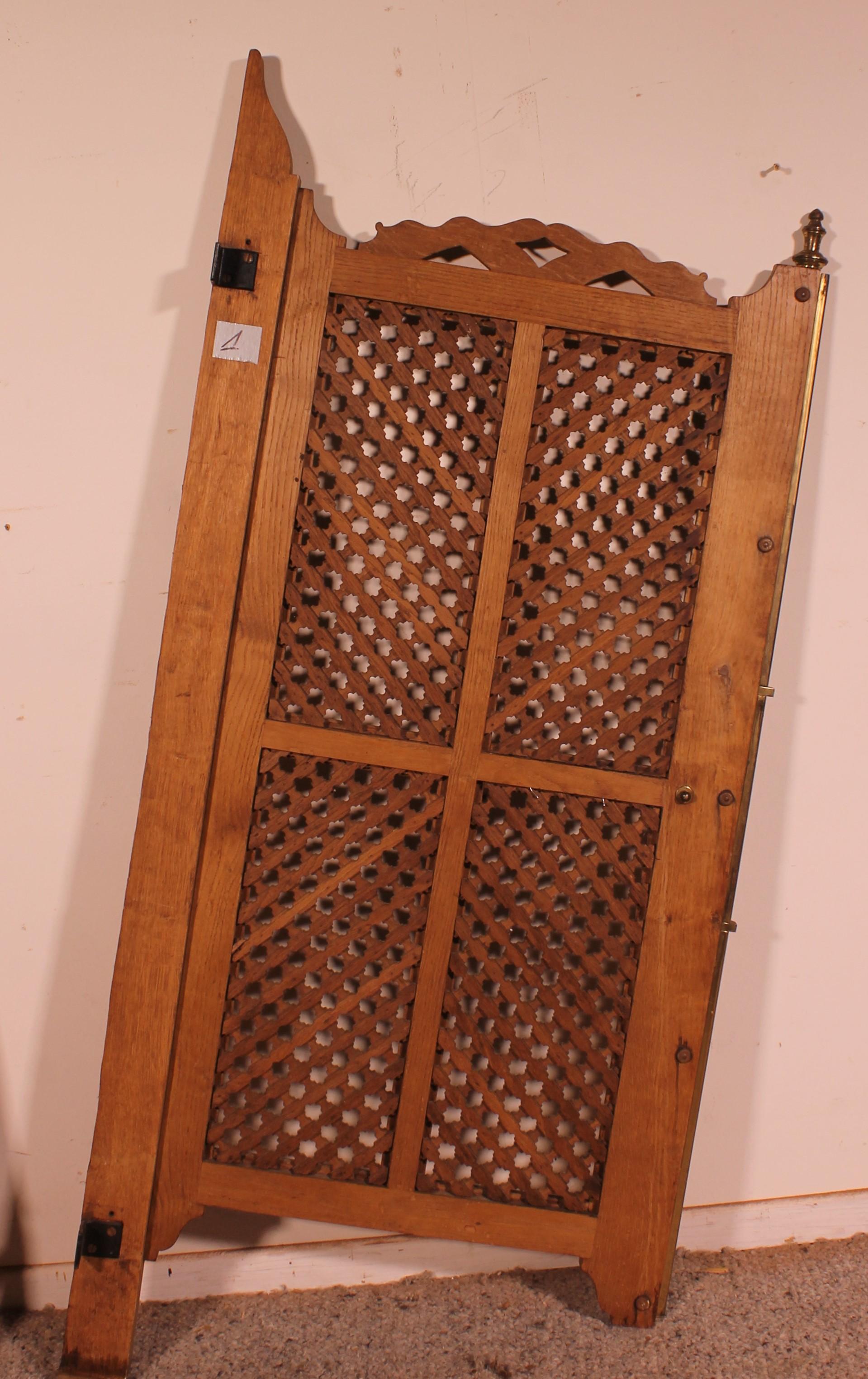 2 Hispano Moorish Hinged Doors, 19th Century For Sale 3