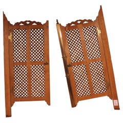 2 Hispano Moorish Hinged Doors, 19th Century