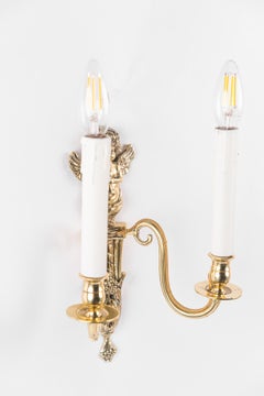 2 Historistic wall lamps vienna around 1890s
